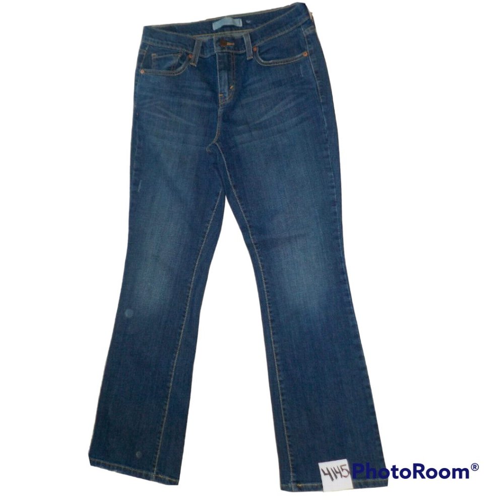 Levi's 515 Distressed Dark Blue Denim Bootcut Jeans Womens (30 x 31)
